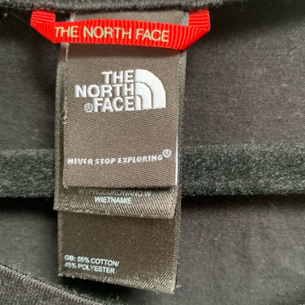 THE NORTH FACE MOISTURE WICKING BLACK ATHLETIC SHORT SLEEVE CYCLING SHIRT SIZE M - Picture 3 of 7